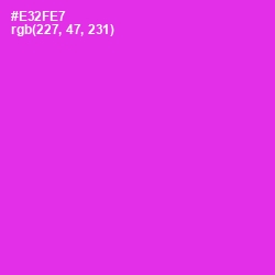 #E32FE7 - Razzle Dazzle Rose Color Image