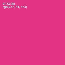 #E33385 - Wild Strawberry Color Image