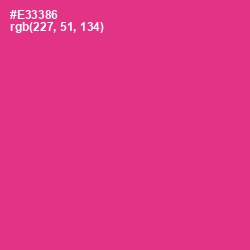 #E33386 - Wild Strawberry Color Image