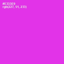 #E333E9 - Razzle Dazzle Rose Color Image
