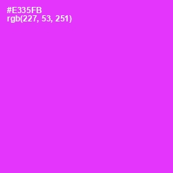 #E335FB - Razzle Dazzle Rose Color Image