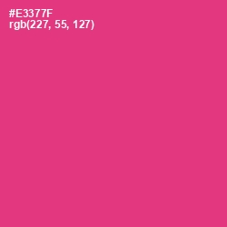 #E3377F - Cerise Red Color Image