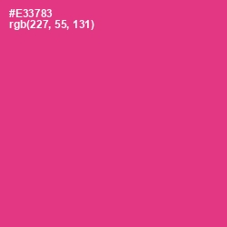 #E33783 - Wild Strawberry Color Image