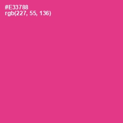 #E33788 - Wild Strawberry Color Image