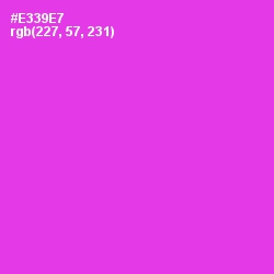 #E339E7 - Razzle Dazzle Rose Color Image