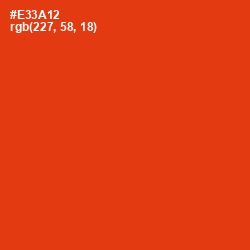 #E33A12 - Scarlet Color Image