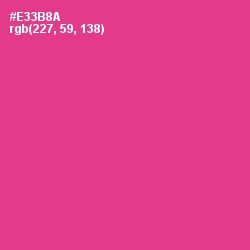 #E33B8A - Wild Strawberry Color Image