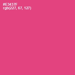 #E3437F - Mandy Color Image