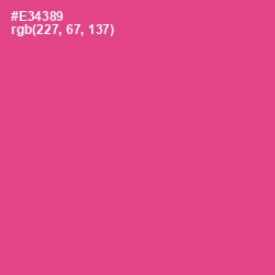 #E34389 - Violet Red Color Image