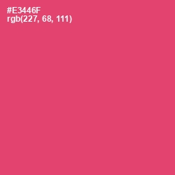 #E3446F - Mandy Color Image