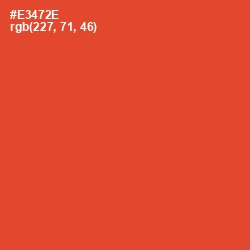 #E3472E - Cinnabar Color Image