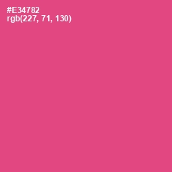 #E34782 - French Rose Color Image