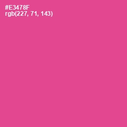 #E3478F - French Rose Color Image