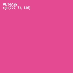 #E34A92 - French Rose Color Image