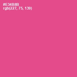 #E34B8B - French Rose Color Image