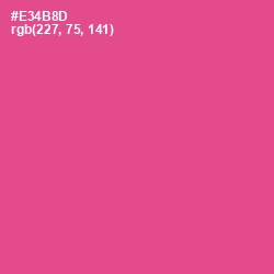 #E34B8D - French Rose Color Image