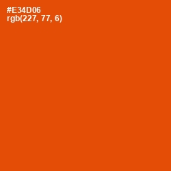 #E34D06 - Trinidad Color Image