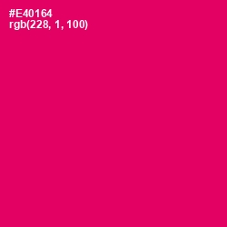 #E40164 - Rose Color Image