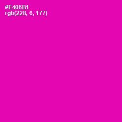 #E406B1 - Hollywood Cerise Color Image