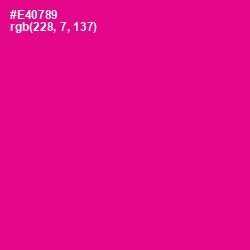 #E40789 - Hollywood Cerise Color Image