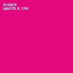 #E4087E - Rose Color Image