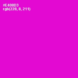 #E408D3 - Purple Pizzazz Color Image