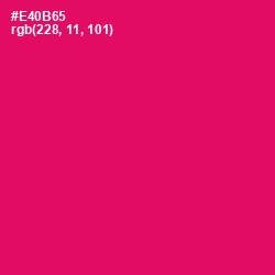 #E40B65 - Rose Color Image