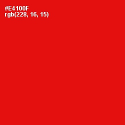 #E4100F - Red Color Image