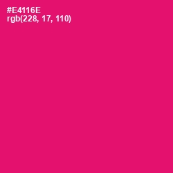 #E4116E - Rose Color Image