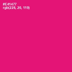 #E41477 - Rose Color Image