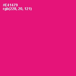 #E41479 - Rose Color Image