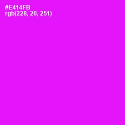 #E414FB - Magenta / Fuchsia Color Image