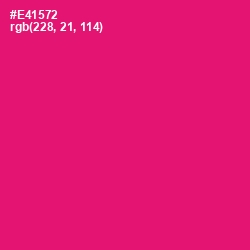 #E41572 - Rose Color Image