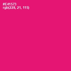 #E41573 - Rose Color Image