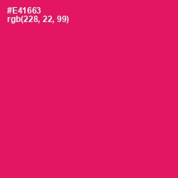 #E41663 - Rose Color Image