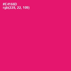 #E4166D - Rose Color Image