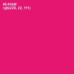 #E4166F - Rose Color Image