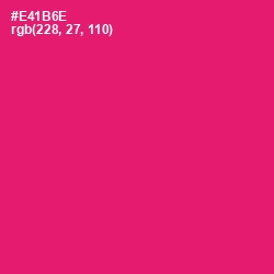 #E41B6E - Rose Color Image