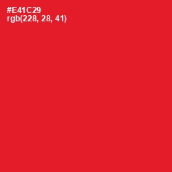 #E41C29 - Red Ribbon Color Image