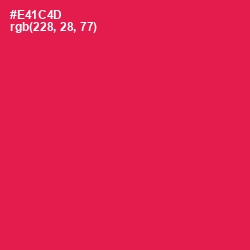 #E41C4D - Razzmatazz Color Image