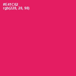 #E41C62 - Rose Color Image