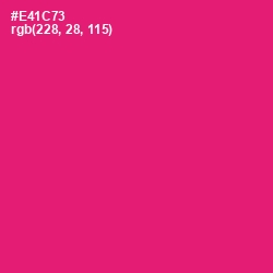 #E41C73 - Rose Color Image