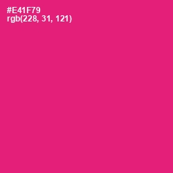 #E41F79 - Rose Color Image