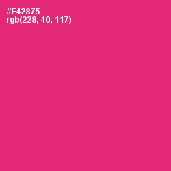 #E42875 - Cerise Red Color Image