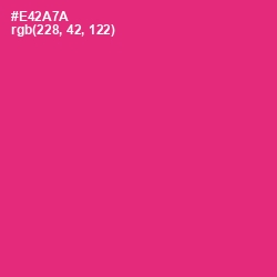 #E42A7A - Cerise Red Color Image
