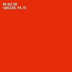 #E42C08 - Scarlet Color Image