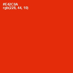 #E42C0A - Scarlet Color Image