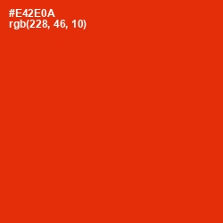 #E42E0A - Scarlet Color Image