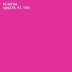 #E42F9A - Wild Strawberry Color Image