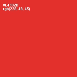 #E4302D - Alizarin Crimson Color Image